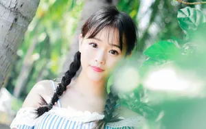 清新吊带美女海边写真图片_6