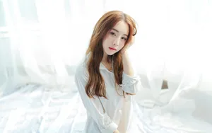 白衬衣女神私房诱人写真图片_2