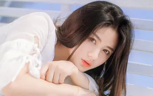 白富美美女户外图片壁纸_2
