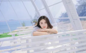 白富美美女户外图片壁纸_7