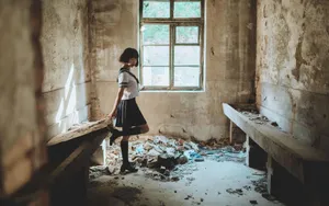JK制服美女另类写真图片