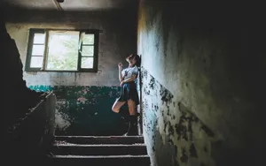 JK制服美女另类写真图片_2