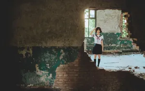 JK制服美女另类写真图片_6