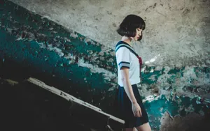 JK制服美女另类写真图片_7