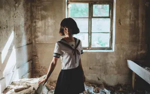 JK制服美女另类写真图片_8