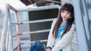 双马尾大眼萝莉美女图片壁纸