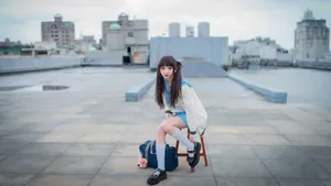 双马尾大眼萝莉美女图片壁纸_5
