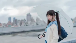 双马尾大眼萝莉美女图片壁纸_7