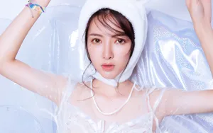 性感美女透明蕾丝裙图片壁纸_4