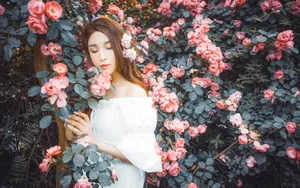 花丛花季和服美女壁纸_3