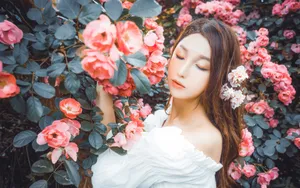 花丛花季和服美女壁纸_5
