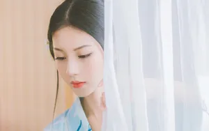 清纯大眼和服美女图片壁纸_9