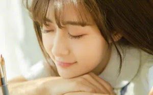 治愈系校园美女图片壁纸_4