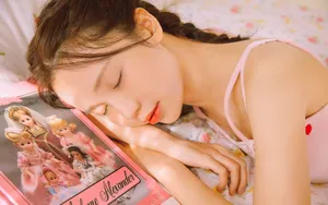 黄色格调日系美女写真图片_4