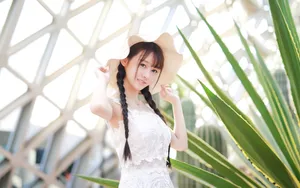 清纯少女户外写真图片壁纸_5