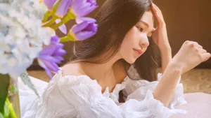 粉色漂亮妹子图片壁纸_4