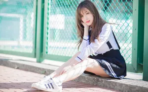 楚楚动人少女桌面壁纸