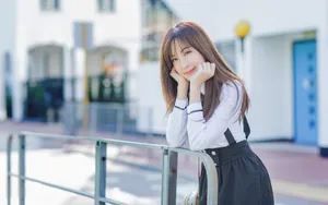 楚楚动人少女桌面壁纸_2