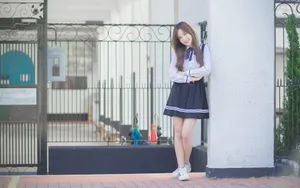 楚楚动人少女桌面壁纸_3