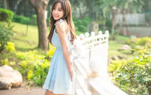 楚楚动人少女桌面壁纸_5
