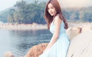 楚楚动人少女桌面壁纸_7