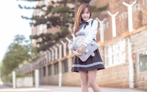 楚楚动人少女桌面壁纸_9