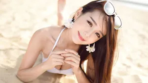 俏丽美眉小九Vin写真壁纸_4