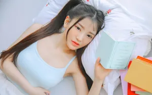 清纯居家小美女图片壁纸_2