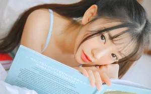 清纯居家小美女图片壁纸_4