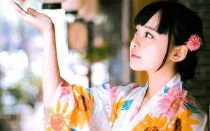 日本和服少女图片壁纸