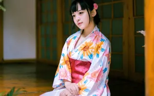 日本和服少女图片壁纸_2