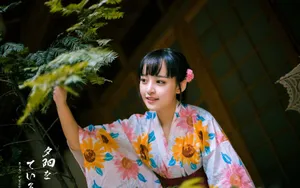 日本和服少女图片壁纸_3