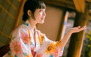 日本和服少女图片壁纸_6
