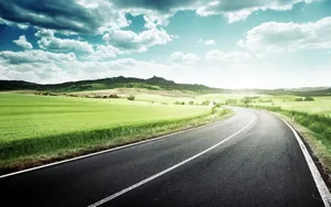 沿途公路的风景图片_4