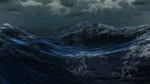 海洋巨浪浪花图片_7