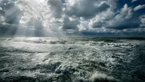 海洋巨浪浪花图片_9
