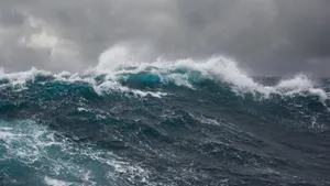 海洋巨浪浪花图片_13