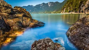 加拿大马蹄湾海边风景图片_2