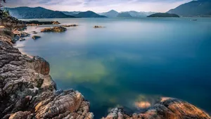 加拿大马蹄湾海边风景图片_7