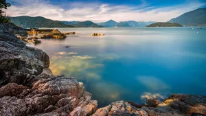 加拿大马蹄湾海边风景图片_8