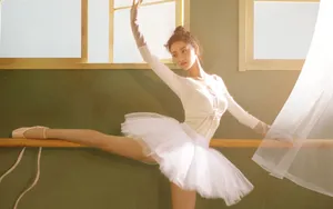 芭蕾美女景甜图片壁纸_2