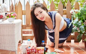 清凉美女休闲写真图片壁纸_2