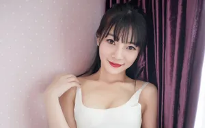 小鸟依人的女生桌面壁纸