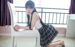 小鸟依人的女生桌面壁纸_5