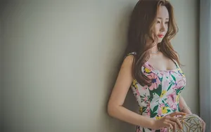 韩国平面模特李妍静壁纸