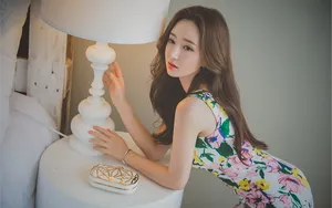韩国平面模特李妍静壁纸_7