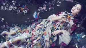杨颖angelababy《时尚芭莎》写真壁纸