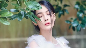 张馨予性感婚纱摄影壁纸_3