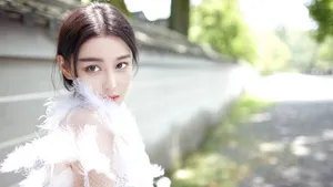 张馨予性感婚纱摄影壁纸_4