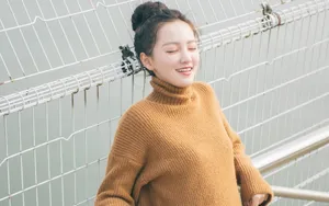 武大校花黄灿灿图片壁纸_14